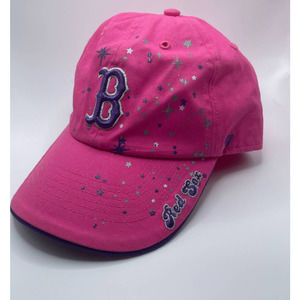 47 Brand Boston Red Sox Pink Glitter Hat Strapback Women’s Baseball Cap